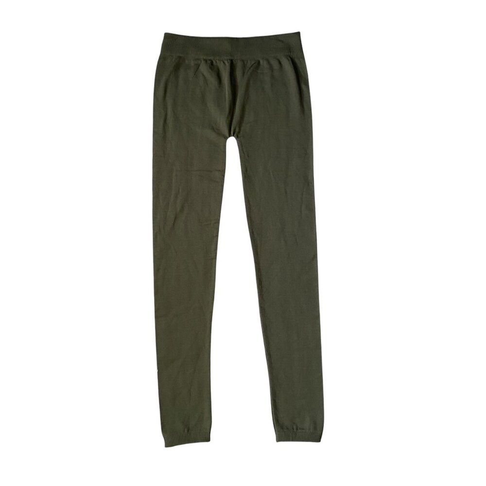 Eye Candy women's size L/XL olive green pull on stretchy pants leggings